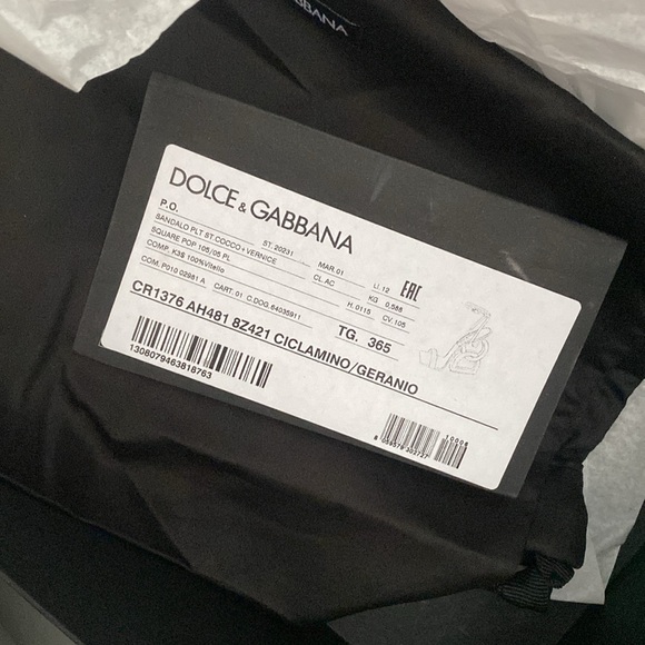 New Dolce & Gabbana Embossed DG Pink Gold Heel Sandals Size US 6 | EU 36.5 - Picture 10 of 10